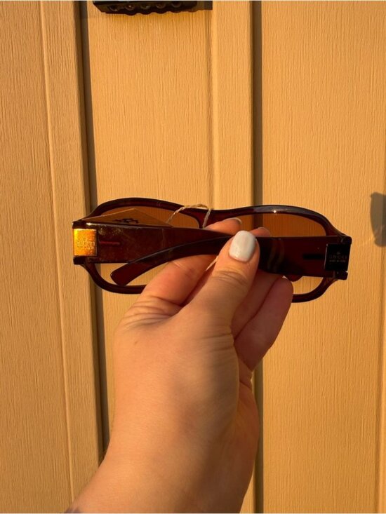 GUCCI Y2K Oversized Brown Gradient Sunglasses main image 7